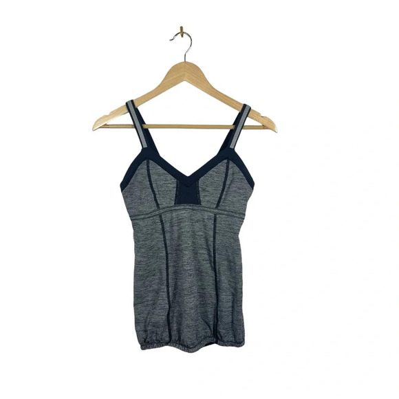 Lululemon Women’s Light It Up Back Pocket Tank in Grey/Black Size 6 - Picture 6 of 10